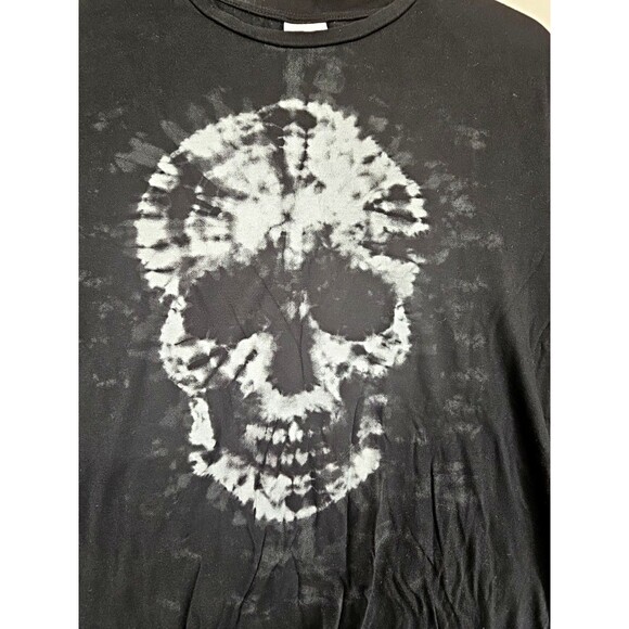 Zara women's t-shirt skull print black white Med - Picture 2 of 6